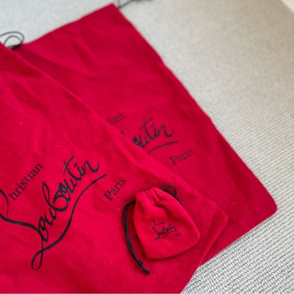 Christian Louboutin Follies Spikes 100mm Glitter Resille/Spec, Size EU 34 - Picture 10 of 11